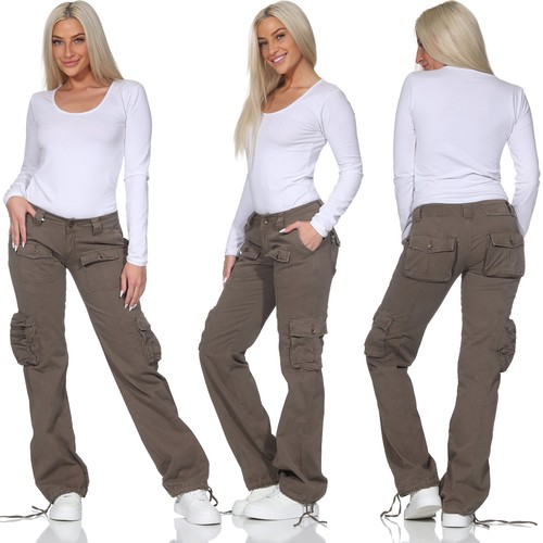 Damen cargo hose oliv - cargo,