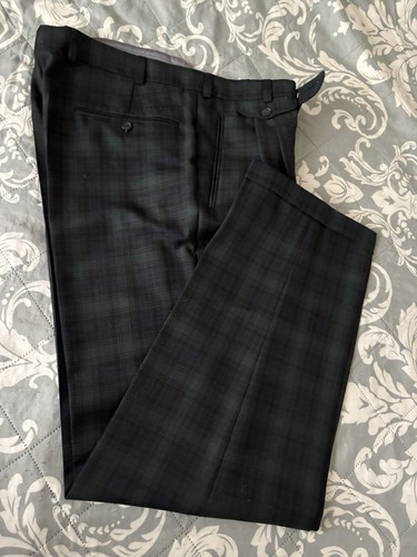 Herrenhose kariert dunkelgrün