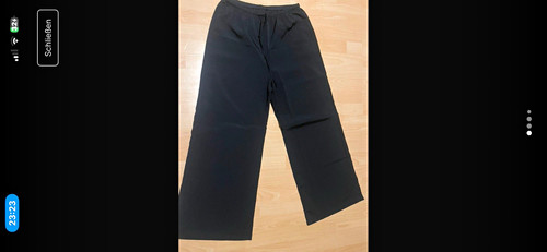 Herren hose schwarz unifarben - herren,
